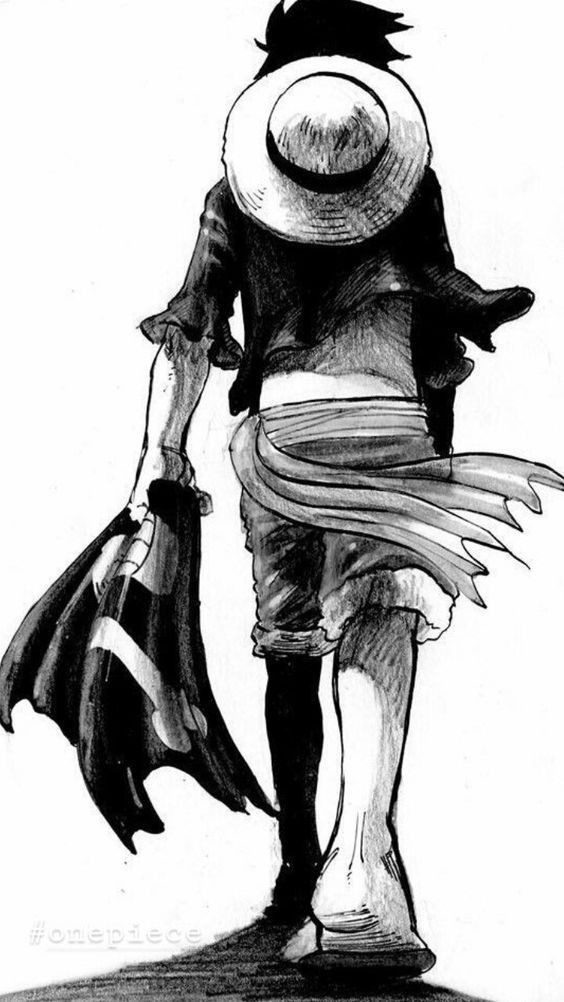 Bộ Ảnh Đen Trắng Về Các Nhân Vật Trong One Piece Mang Đậm Chất Nghệ Thuật |  Cotvn.Net | Manga Anime One Piece, One Piece Luffy, Monkey D Luffy