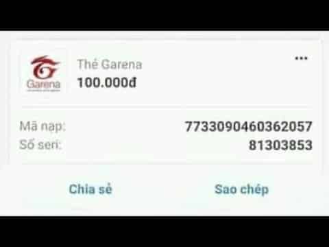 Ảnh Thẻ Garena 500K 200K 100K 50K ❤️️Card Garena Chưa Nạp