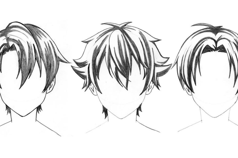 3 Hairstyle To Draw Anime Hair Boy - How To Drawing Anime Tutorial - Youtube