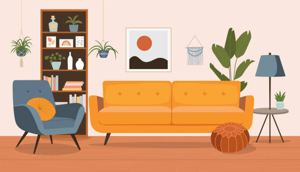 Living Room Stock Illustrations, Royalty-Free Vector Graphics & Clip Art -  Istock | Modern Living Room, Kitchen, Living Room Tv