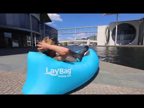 Portable Camping Lounger Air Sofa Inflatable Sleeping Bag Beach Hangout Lazy Bed